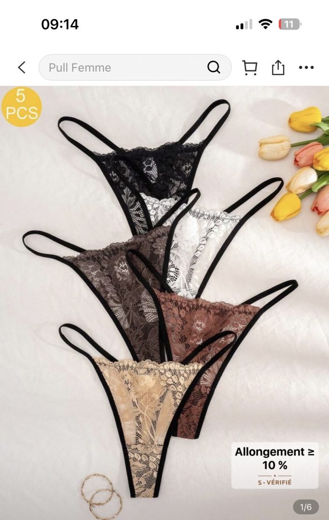 Lingerie pour votre plaisir 🤭☺️ à BORDEAUX - annonce Wannonce