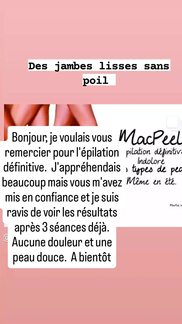 epilation définitive indolore à la lumière pulsée - annonce Wannonce